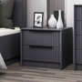 Hanah Home Mesilla de Noche Luxe Soft 4799 Antracita 45x53x45 cm